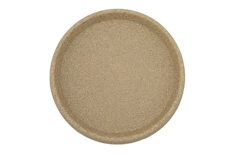 Tusco Round Saucer Sandstone Plastic - 12 inch