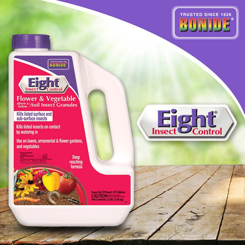Eight® Flower & Vegetable Soil Insect Granules - 3 lb