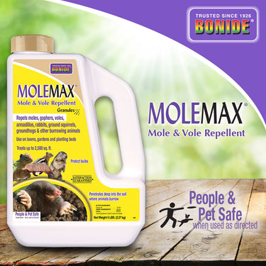 MoleMax® Mole & Vole Repellent Granules - 5 lbs