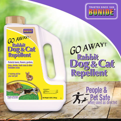 Go Away!® Rabbit, Dog, & Cat Repellent Granules - 3 lbs