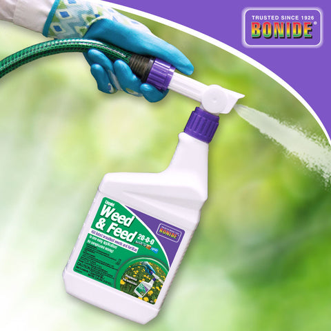 liquid herbicide sprayers Bonide Weed & Feed RTS
