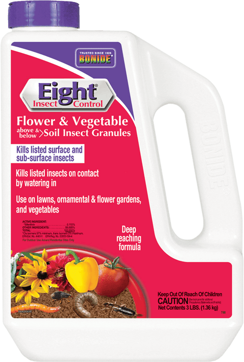 Eight® Flower & Vegetable Soil Insect Granules - 3 lb