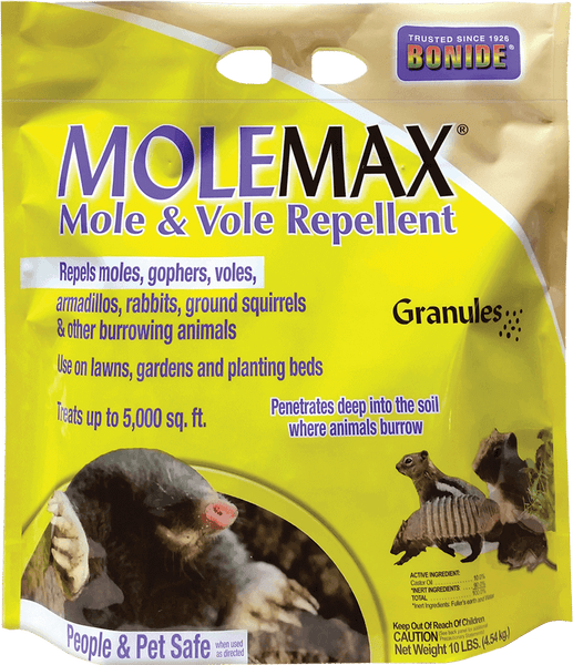 MoleMax® Mole & Vole Repellent Granules - 10 lb – Pike Nursery
