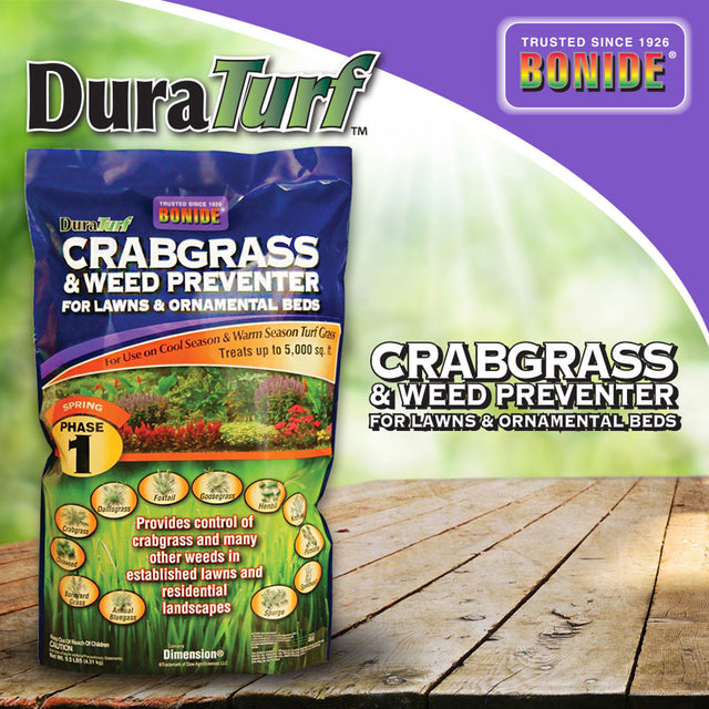 DuraTurf Crabgrass & Weed Preventer for Lawns and Ornamental beds 9.5